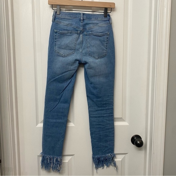 We The Free Mid Rise Fringe Jeans Waist 25 - Picture 6 of 16